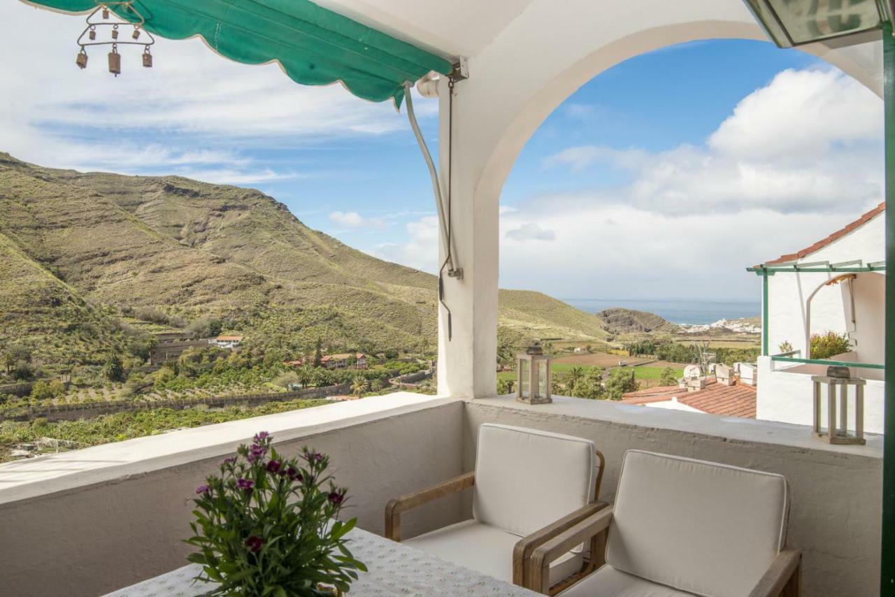 Casa Carmen Agaete Con Terraza Y Vistas Al Mar Daire Dış mekan fotoğraf